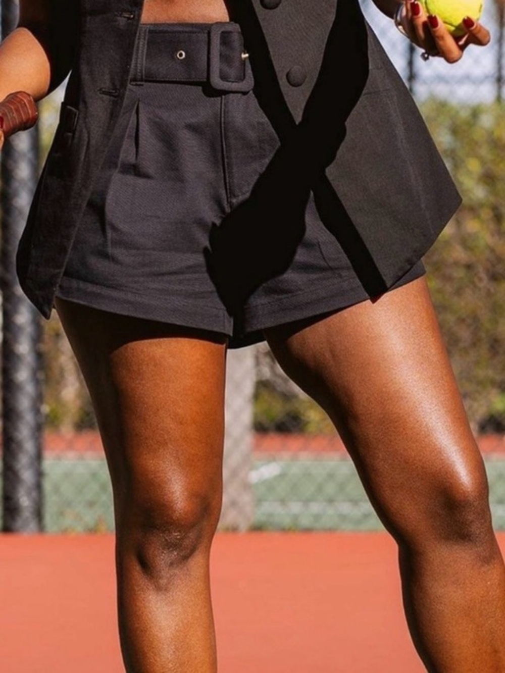 Future Collective NWT Black Belted Jenee Naylor Shorts Size 16